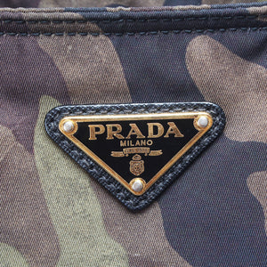 Prada tessuto camouflage mulepose