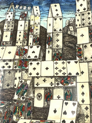 Sofabord "City of Cards", Piero Fornasetti Italien fra 1950'erne