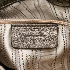 Salvatore Ferragamo embossed gancini håndtaske