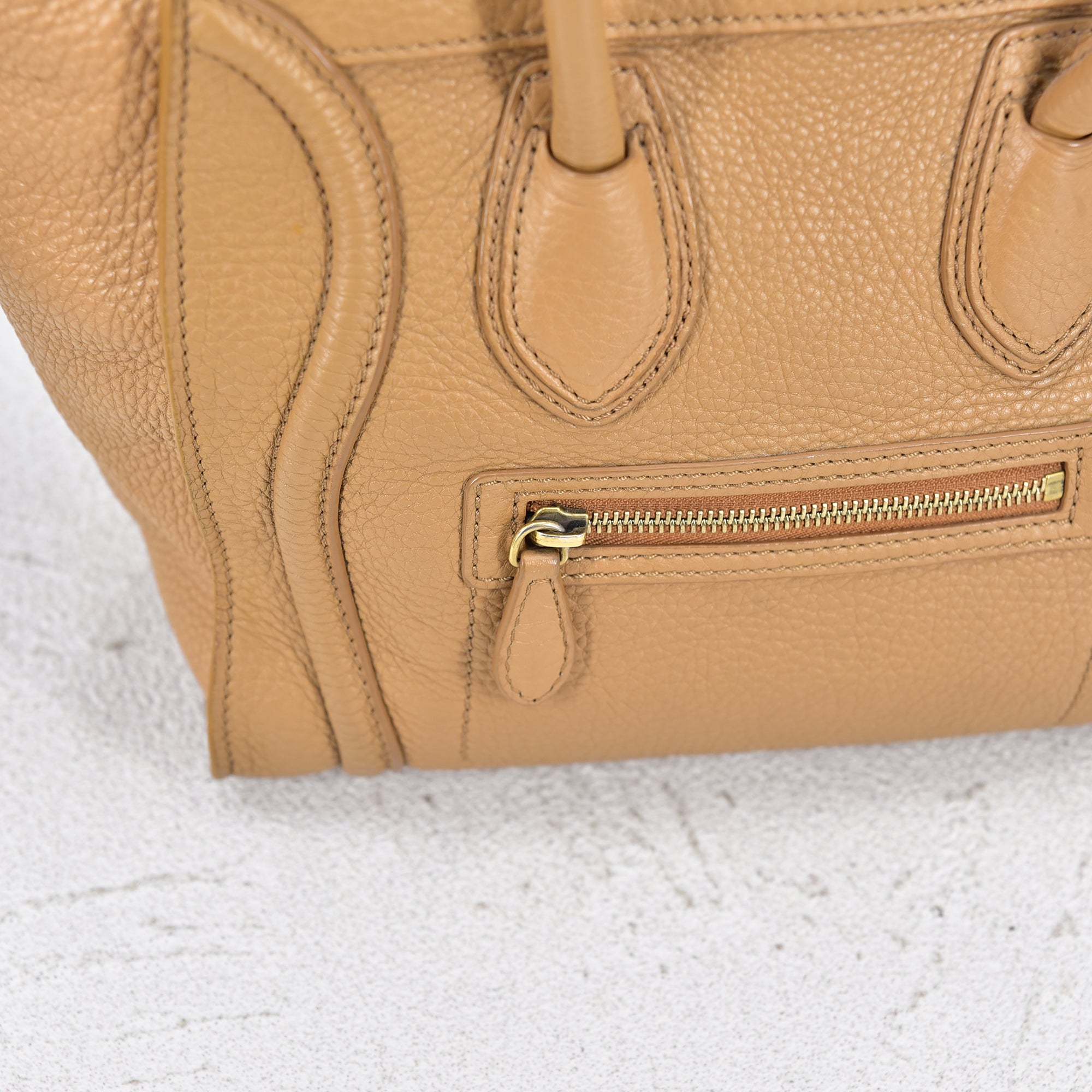 Uretfærdighed andrageren kompakt Celine læder bagage total taske kalveskind beige - SPLISH