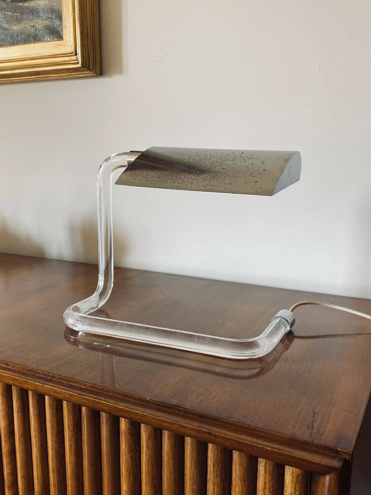 Peter Hamburger – Crylicord modernistisk skrivebordslampe, 1960&#39;erne
