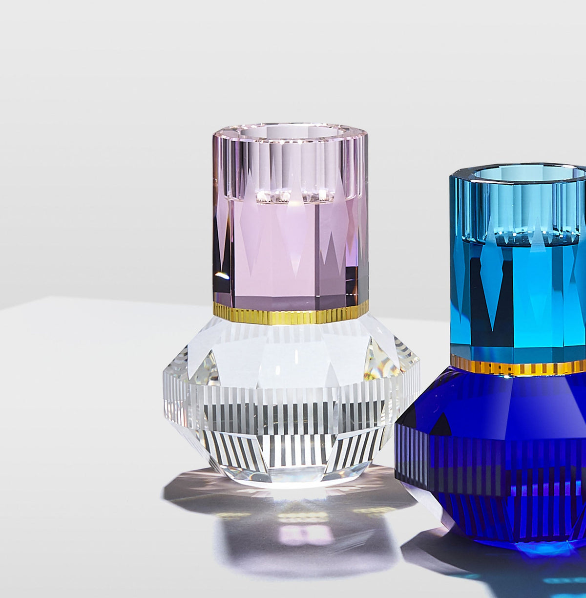 Chicago - Rose/Yellow/Clear - T-light holder