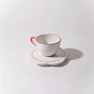 Jore Copenhagen | Zigzag Saucer, Lobster Red - SPLISH