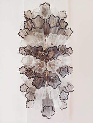 Murano Chandelier - 62 Tubes - Smoke/clear - SPLISH