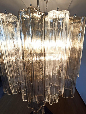 Murano Chandelier - 62 Tubes - Smoke/clear - SPLISH