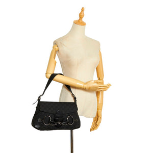Gucci – Gg canvas horsebit skuldertaske