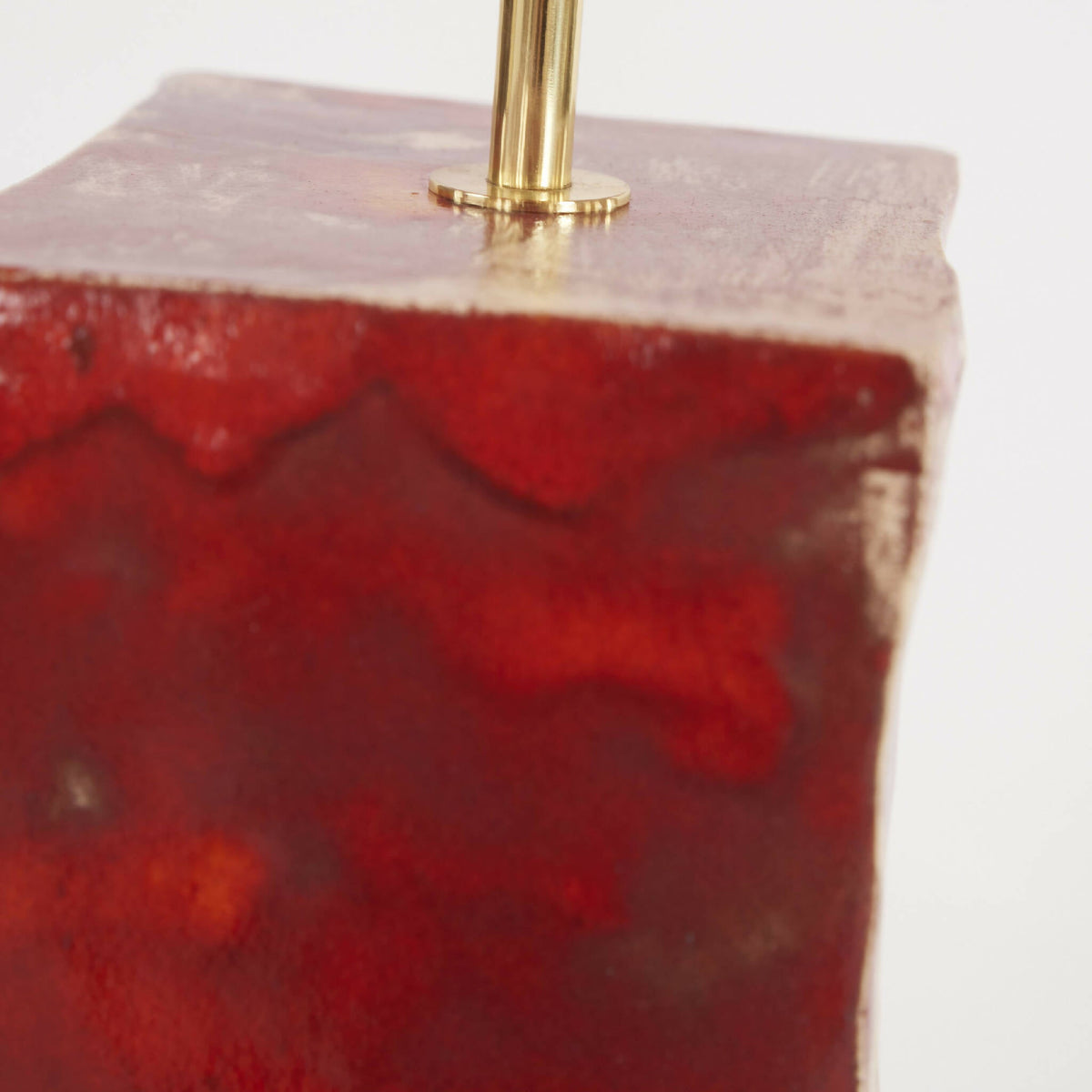 Rektangulær keramisk lampe