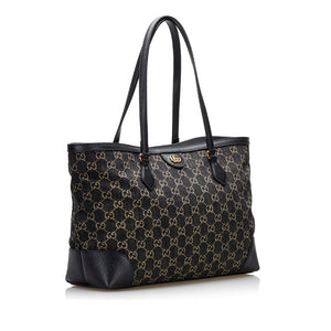 Gucci gg denim ophidia tote