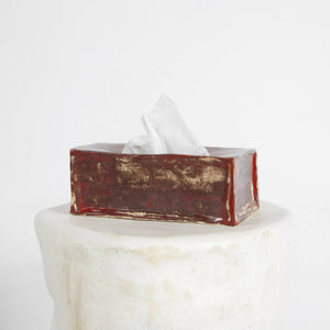 Ceramic napkin box - Red