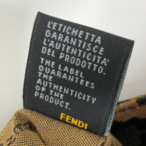 Fendi – Leopardprint zucca canvas skuldertaske