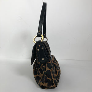 Fendi – Leopardprint zucca canvas skuldertaske