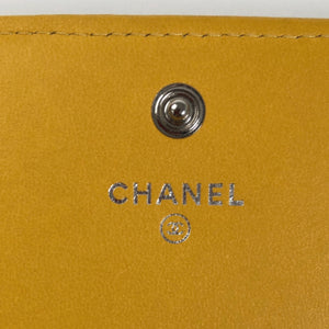 Chanel cc quiltet læder flap tegnebog