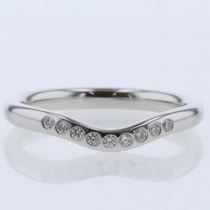 Tiffany&Co platin buet 9p diamantring