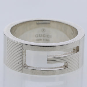 Gucci udskæring g sølv ring