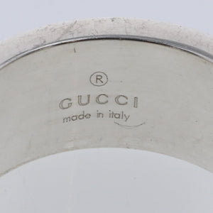 Gucci udskæring g sølv ring