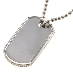 Tiffany&Co coin edge dog tag vedhæng halskæde