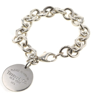 Tiffany&Co vend tilbage til tiffany round tag armbånd
