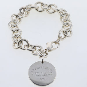 Tiffany&Co vend tilbage til tiffany round tag armbånd