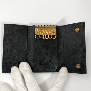 Prada saffiano læder 6 nøgleholder