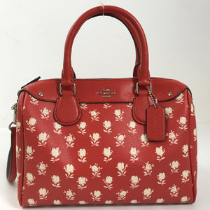 Coach – Blomsterprint læder boston taske