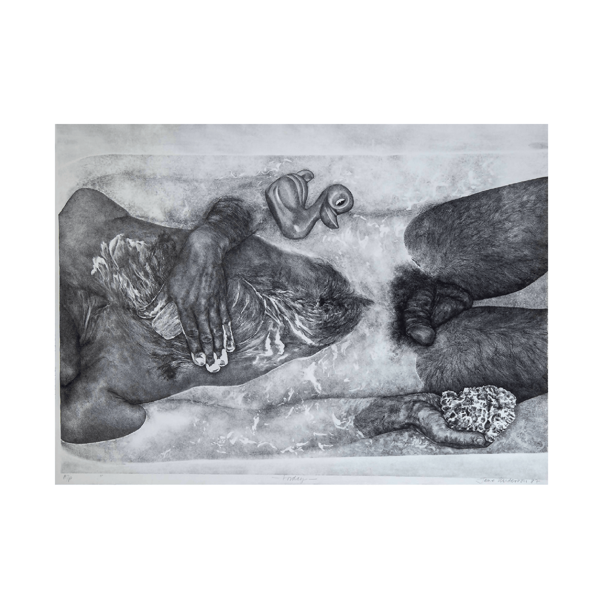 Jane Anderson - 'Friday' / Litografi