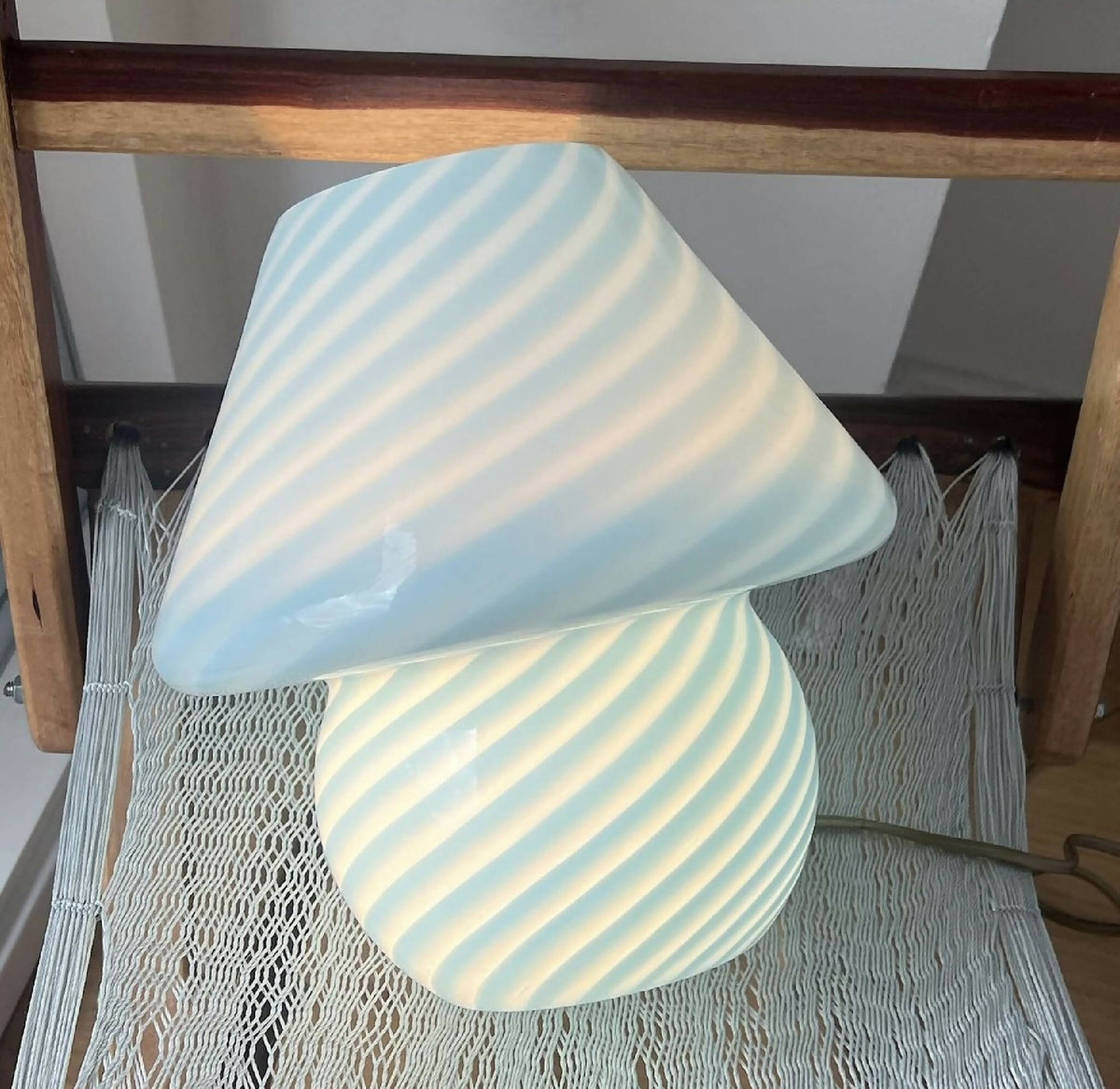 Blå Murano – Mushroom lampe - SPLISH