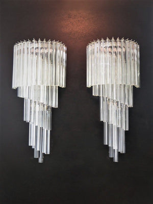 Murano - Wall lamps - 41 prisms - Clear - SPLISH