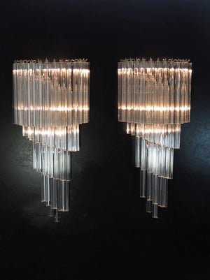 Murano - Wall lamps - 41 prisms - Clear - SPLISH
