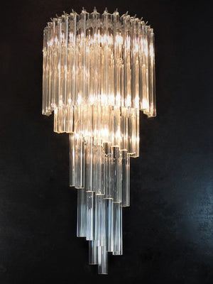 Murano - Wall lamps - 41 prisms - Clear - SPLISH