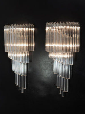 Murano - Wall lamps - 41 prisms - Clear - SPLISH