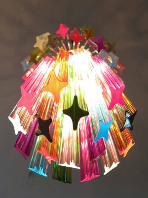Murano lysekrone – 46 prismer – Multi - SPLISH