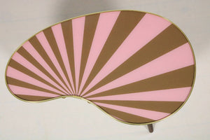 Lille Side Table, Pink/Taupe