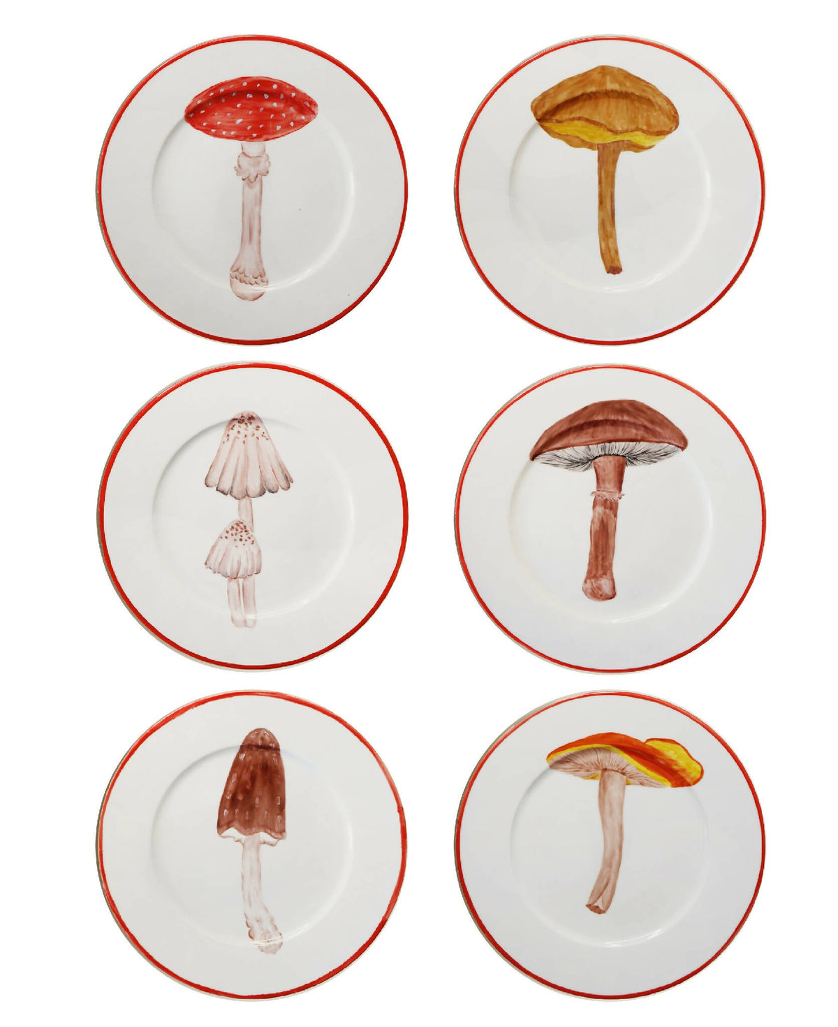 Mushroom Collection - Set af 6