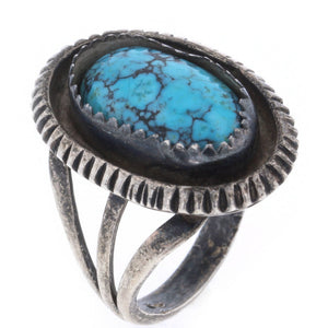 SPLISH Smykker – Sølv turkis perle ring