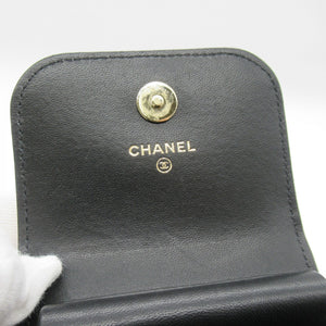 Chanel – Sort matelass mini flap taske