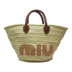 Miu Miu – Raffia basket tote bag