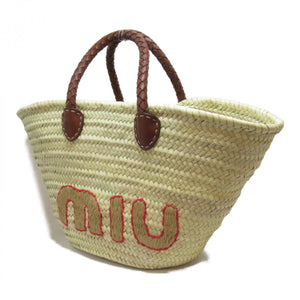 Miu Miu – Raffia basket tote bag