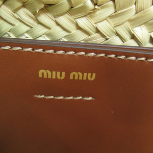 Miu Miu – Raffia basket tote bag