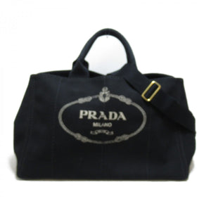 Prada – Canapa tote taske med logo
