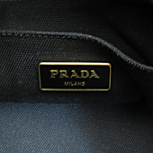 Prada – Canapa tote taske med logo