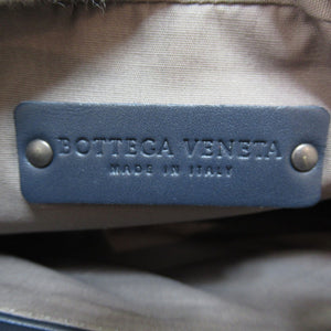 Bottega Veneta – Blå intrecciato læder clutch taske - SPLISH