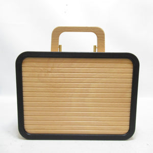 Chanel – Brun vanity case i bøgetræ