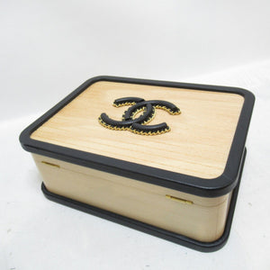 Chanel – Brun vanity case i bøgetræ