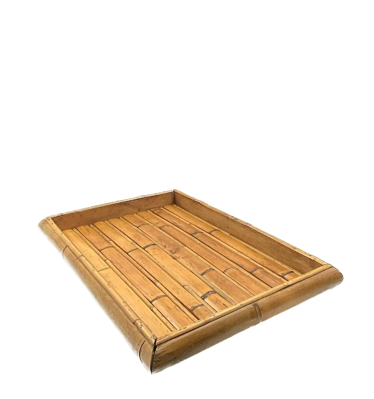 Hollywood regency stor bambusbakke, Italien 1970&#39;erne