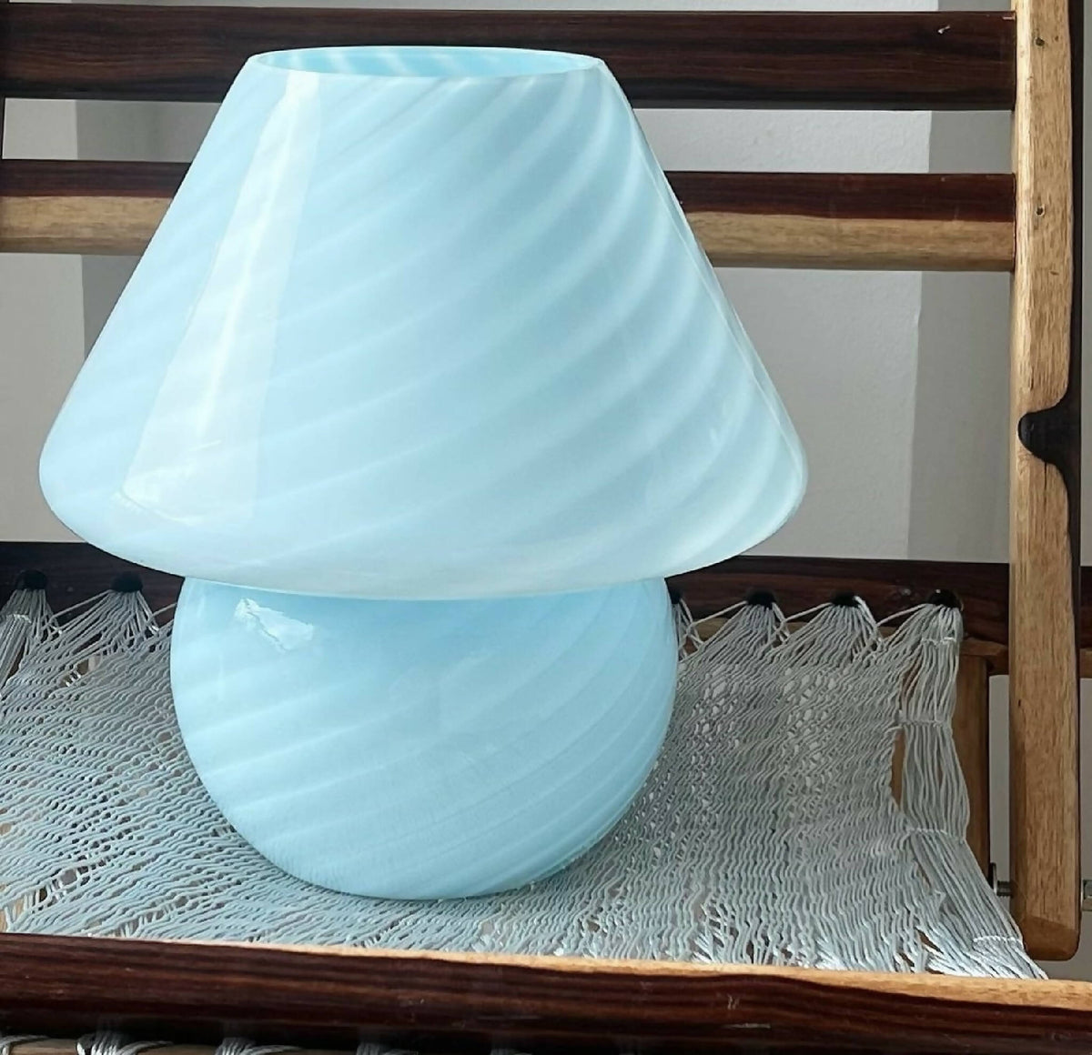 Blå Murano – Mushroom lampe - SPLISH