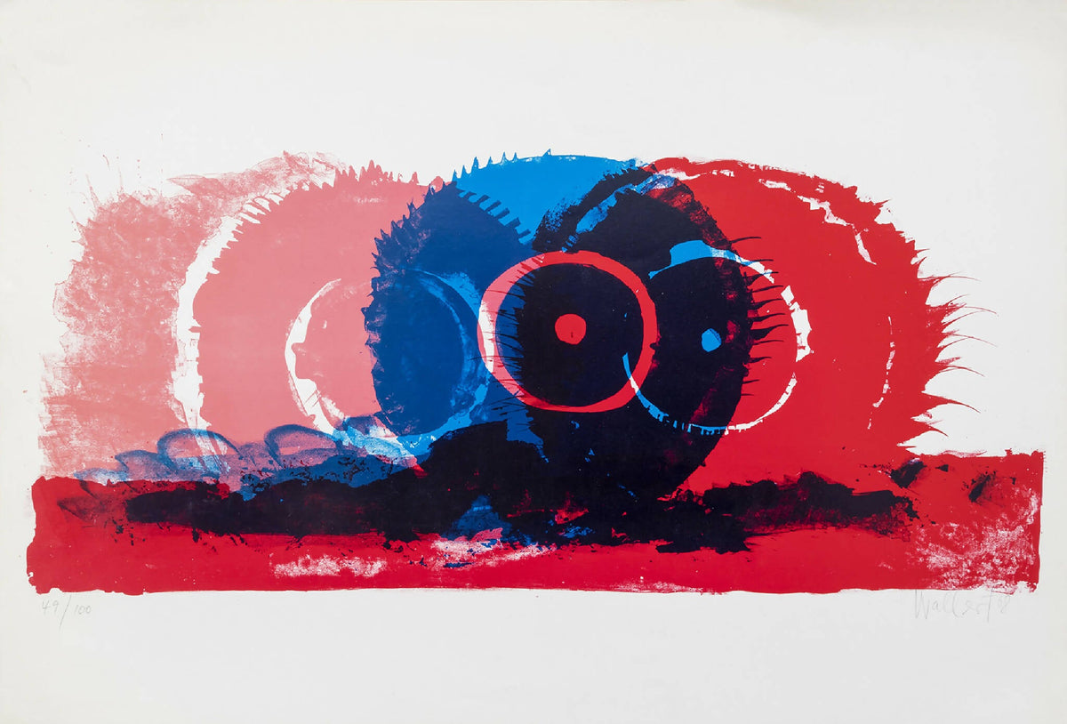 Uden titel – Et litografi af Dieter Wallert