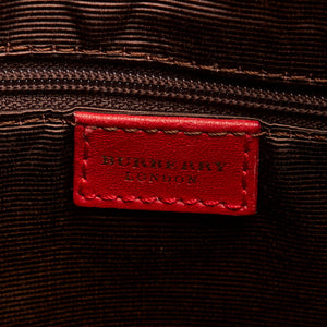 Burberry – Skuldertaske i præget læder - SPLISH