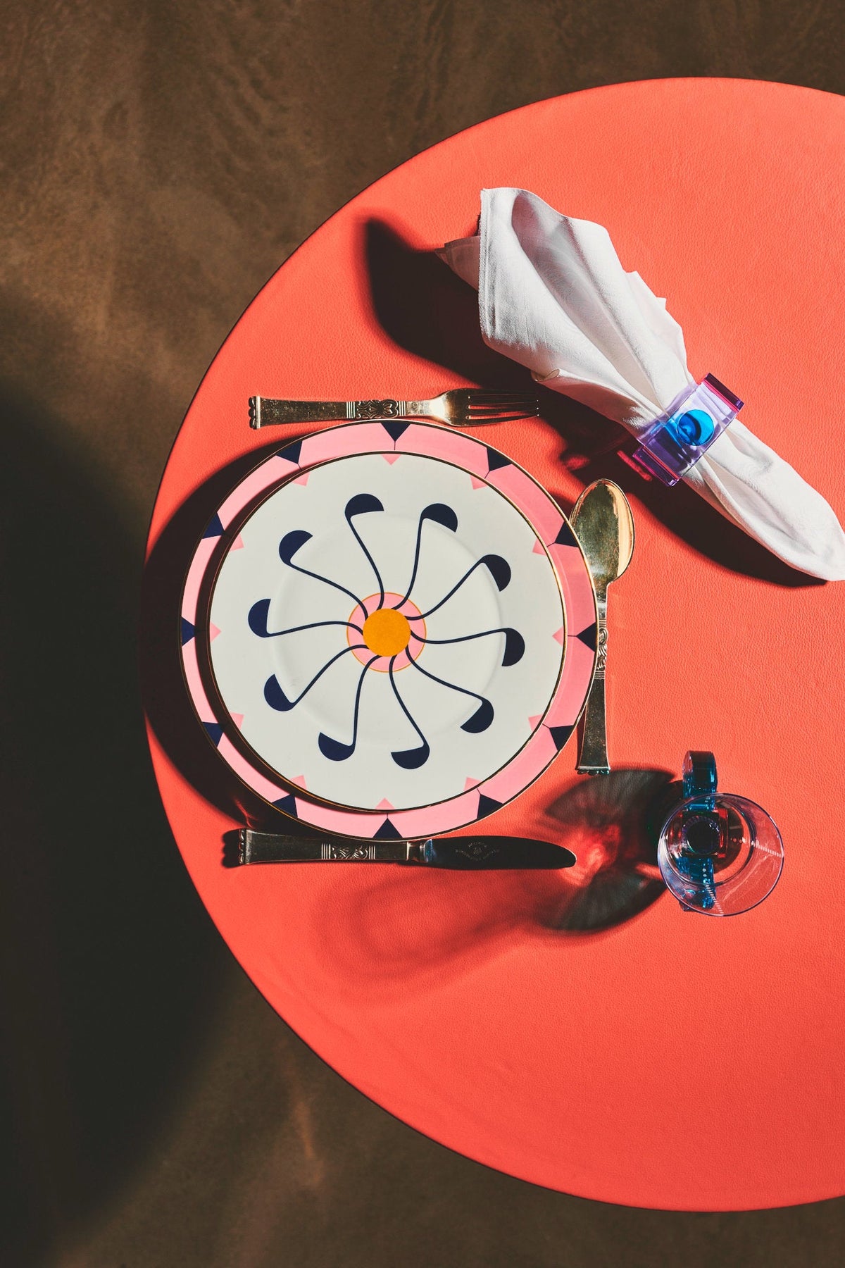 Shelby - Par Servietringe - Rose/lilla &amp; lilla/blå/gul - SPLISH