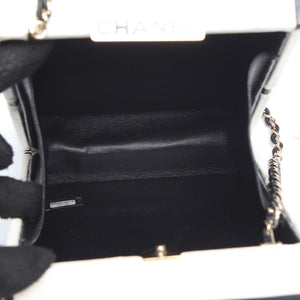 Chanel læder nr. 5 parfume box chain clutch