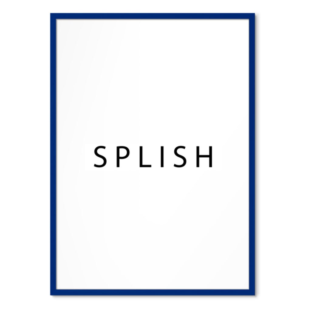 Blå Ramme - SPLISH